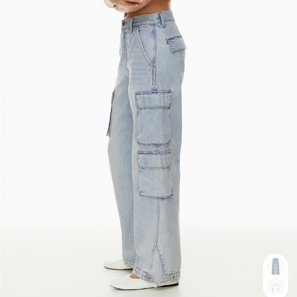 DENIM FORUM The '90s Millie Hi-rise Cargo Jean - Picture 2 of 11